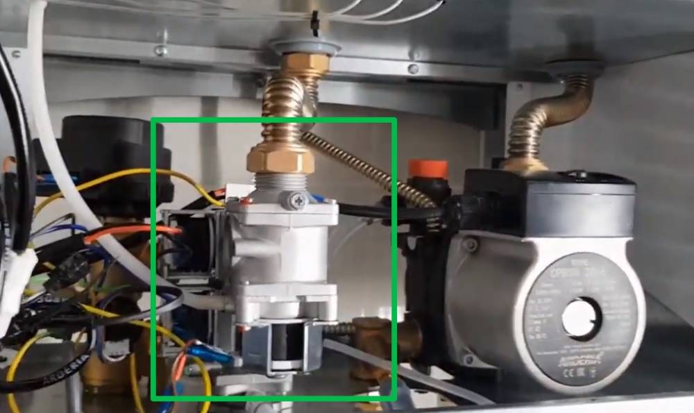 Место расположения газового клапана для новых котлов Ардерия как проверить газовый клапан на котле Ардерия
