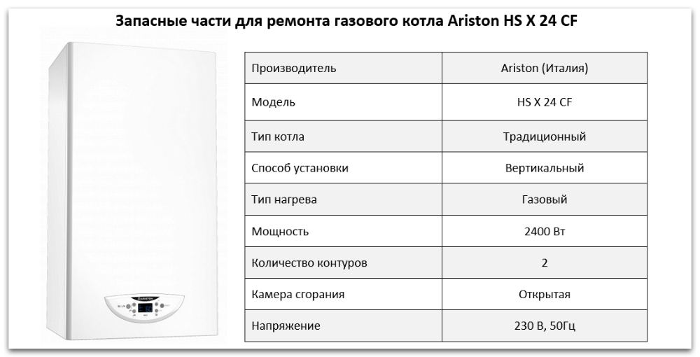 запчасти Ariston HS X 24 CF Купить запчасти Ariston HS X 24 CF в Тольятти
