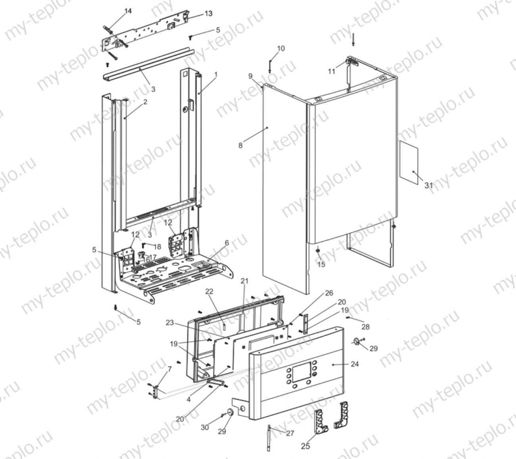 Запчасти для котла Electrolux Basic X 18 Fi купить в Тольятти
