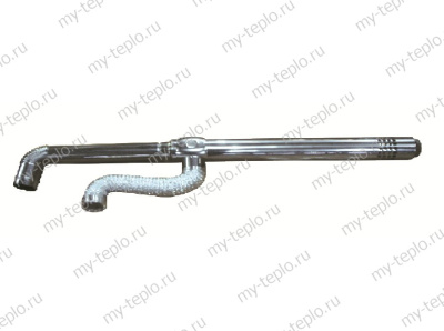 Дымоход комплект коаксиальный Daewoo 80L 110/80 (2,0 м, корейский тип, вбок и назад)